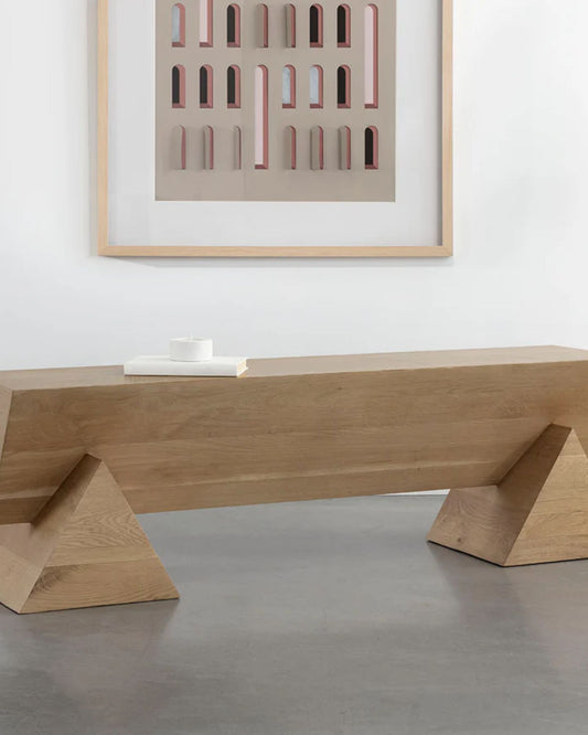 GREGOR BENCH - RUSTIC OAK
