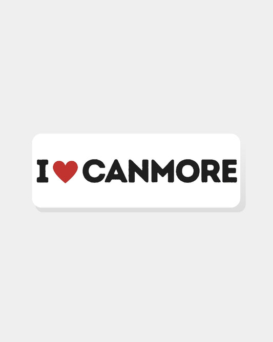 I LOVE CANMORE WHITE - STICKER