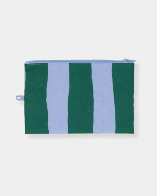FLAT POUCH - PAINTED STRIPE - L