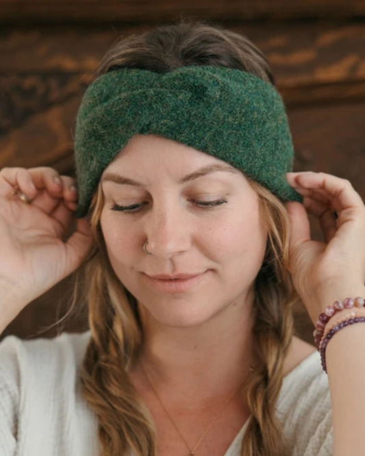 TWISTED ALPACA HEADBAND - WOODLAND