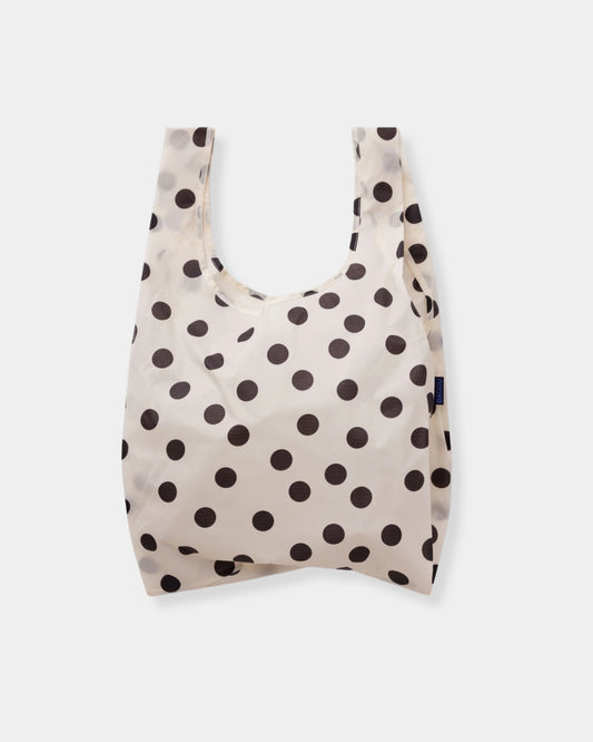 STANDARD BAGGU - CREAM AND BLACK POLKA DOT
