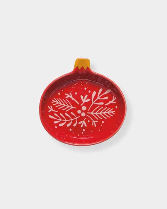 RED XMAS CHARM PINCH BOWL