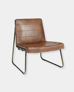 ANTON LOUNGE CHAIR - BRAVO COGNAC