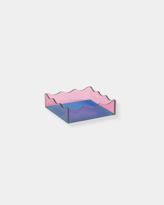 PINK WOBBLY SQUARE - TRAY