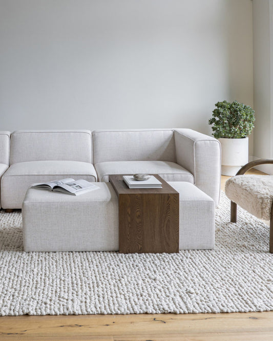 FOREST COFFEE TABLE - CREAM - DARK BROWN