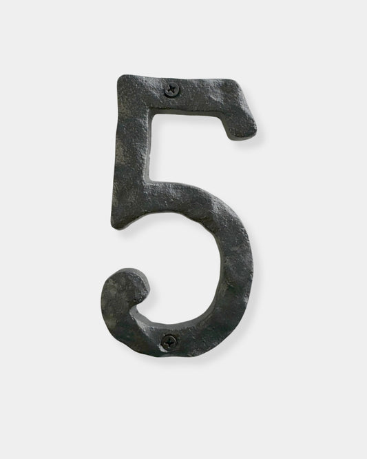 "5" CAST IRON HOUSE NUMBER