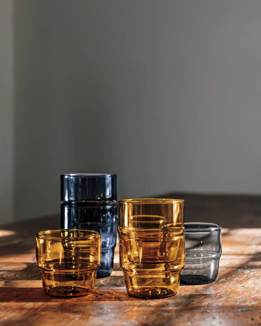 AMBER DRINKING GLASS - 9oz