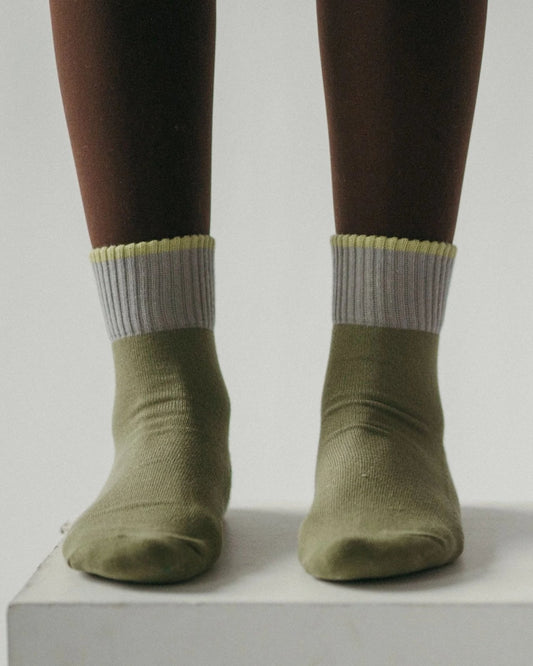 BLOCK PIMA AVOCADO - SOCK | Stonewaters
