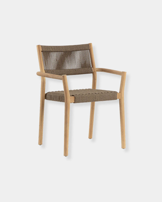 KAVALA STACKABLE DINING CHAIR - NATURAL
