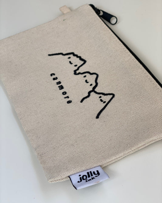 THREE SISTERS EMBROIDERED POUCH - MEDIUM