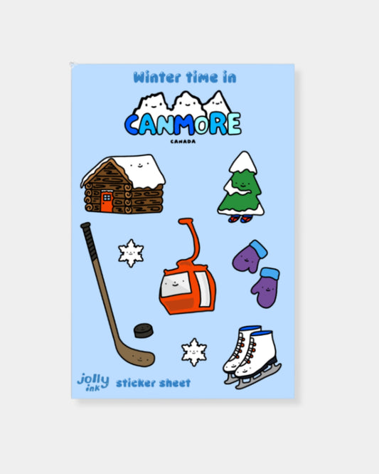 JOLLY INK WINTER STICKER SHEET