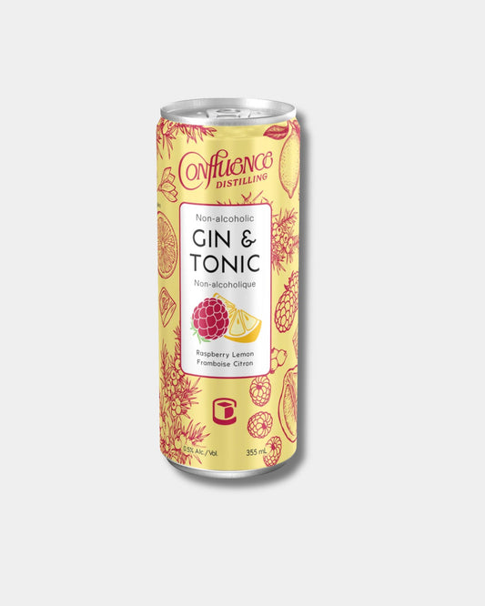 RASPBERRY LEMON NON-ALCOHOLIC GIN & TONIC 355ml