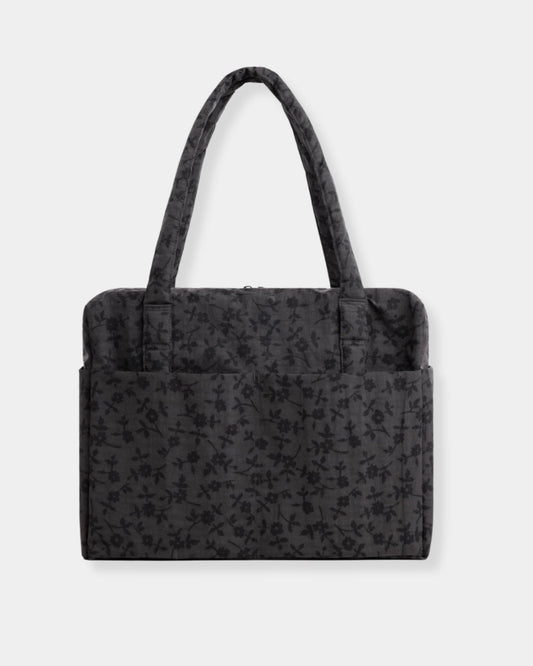 CLOUD CARRY ON BAG - CHARCOAL DITSY FLORAL | Stonewaters