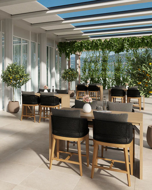 CAPRI COUNTER STOOL - NATURAL