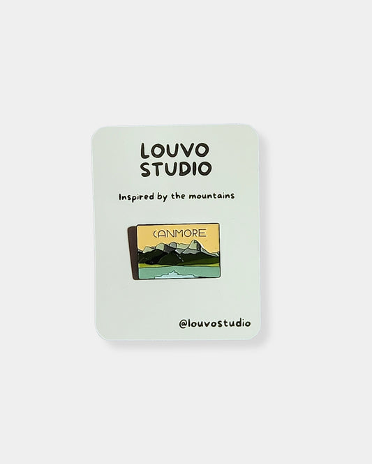 ORANGE CANMORE ENAMEL PIN