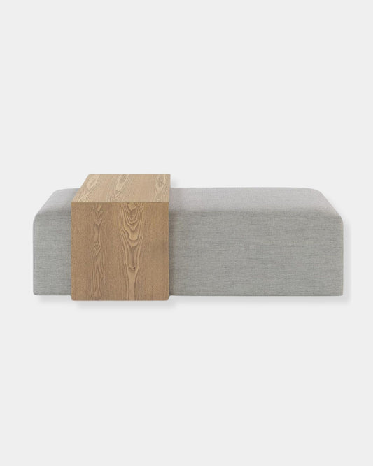 FOREST COFFEE TABLE - STONE - BLONDE OAK