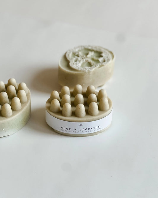 ALOE + COCOMILK MASSAGE SOAP BAR