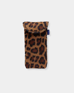 PUFFY GLASSES SLEEVE - LEOPARD