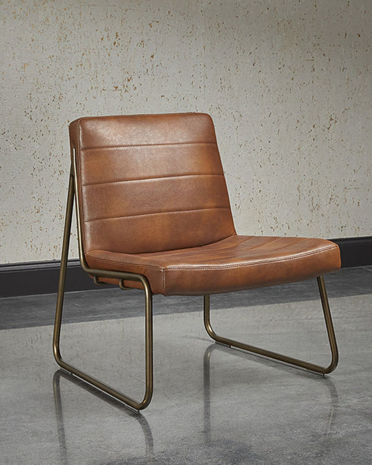 ANTON LOUNGE CHAIR - BRAVO COGNAC