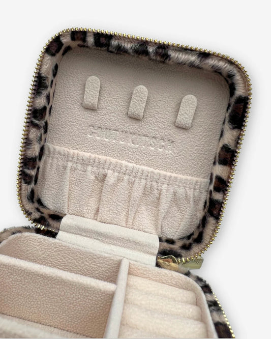 LEOPARD TRAVEL JEWELRY CASE
