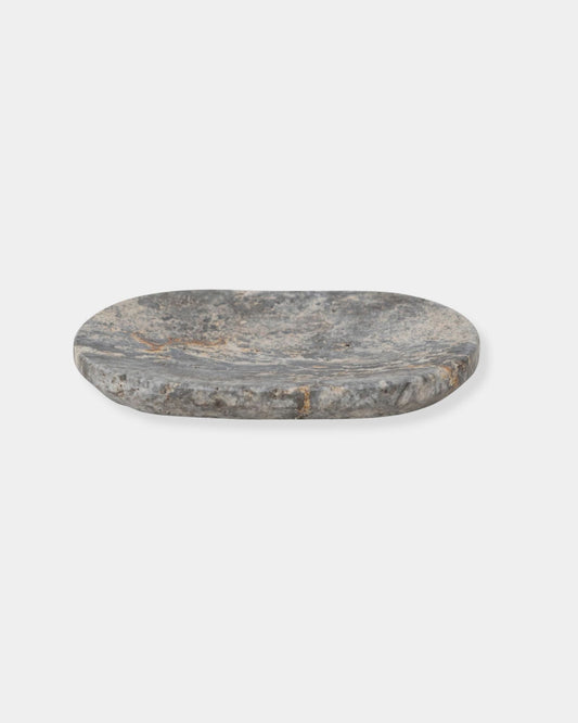 OVAL TRAVERTINE SOAP DISH