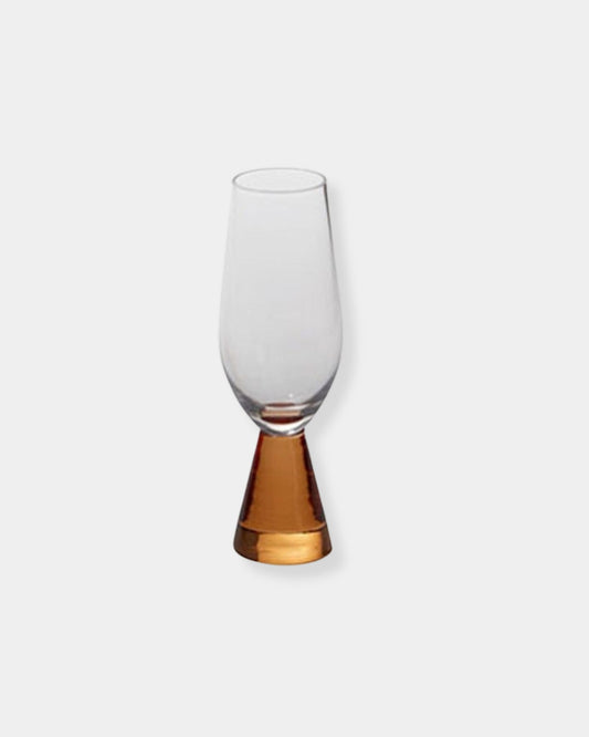 HARPER CHAMPAGNE GLASS - AMBER