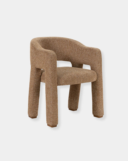 QUINN DINING CHAIR - GRANULATED GOLD