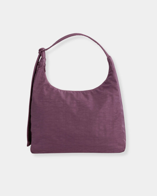NYLON SHOULDER BAG - WILD PLUM