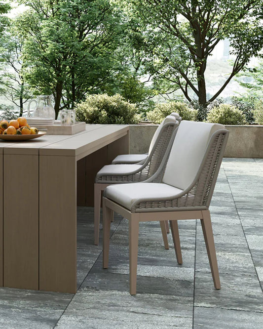 SORRENTO DINING CHAIR - DRIFT BROWN