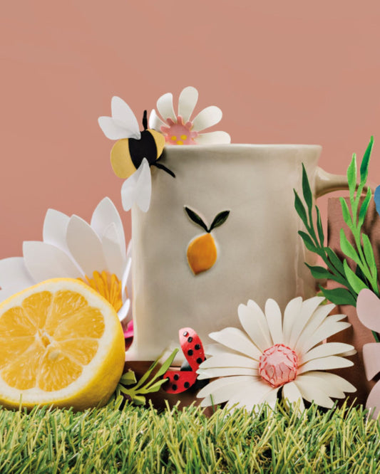 LEMON - EMBOSSED MUG