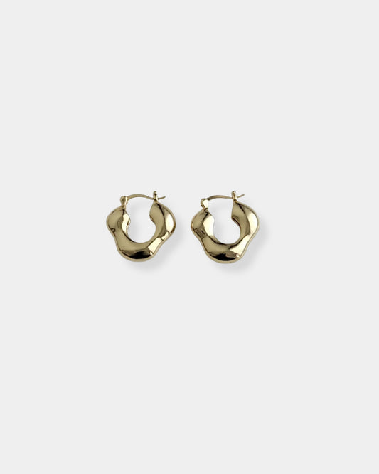 CINDY GOLD HOOP - EARRINGS