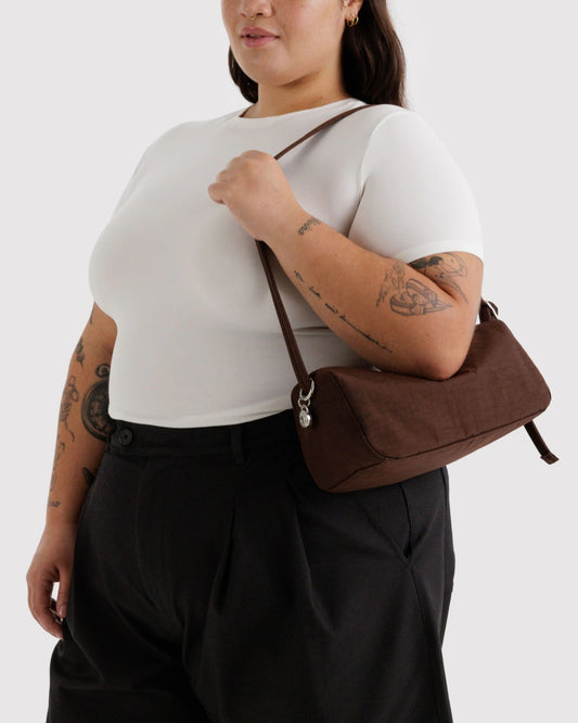NYLON LOAF BAG - COFFEE
