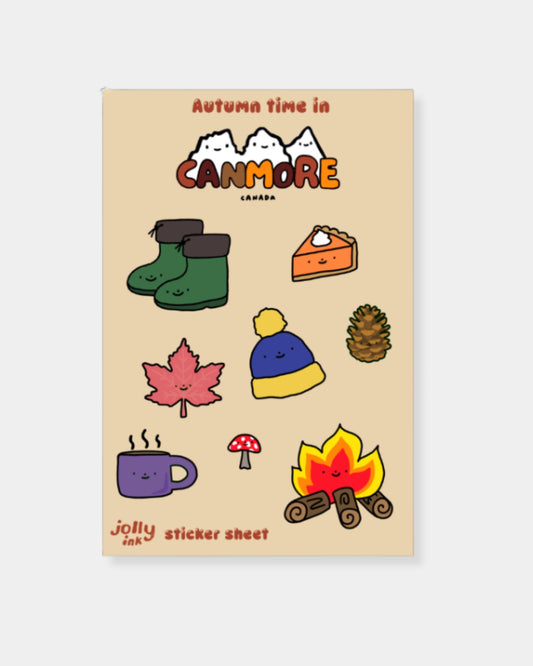 JOLLY INK FALL STICKER SHEET