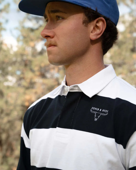 RUGBY SHIRT - NAVY STRIPE