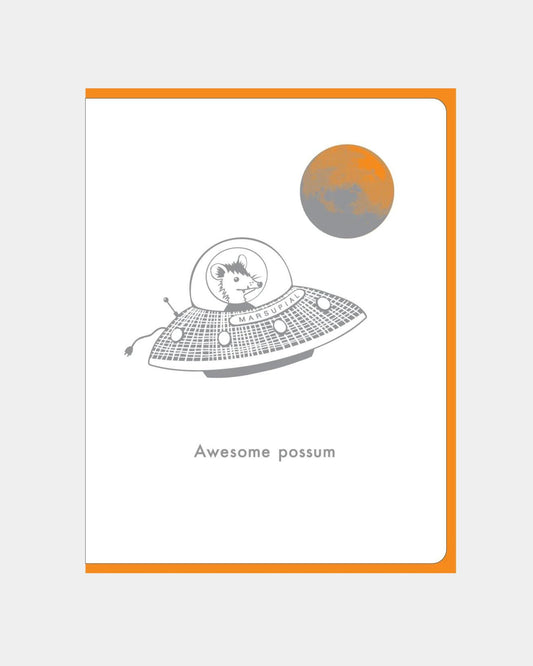 AWESOME POSSUM MARSUPIAL - CARD