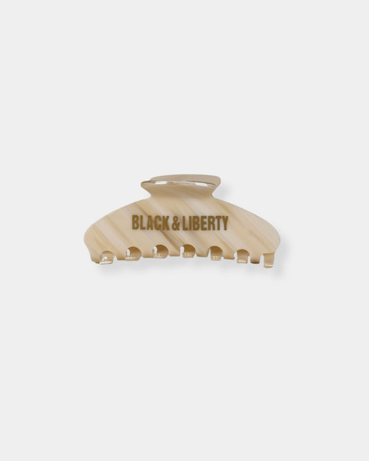 BLACK & LIBERTY HAIR CLIP - BEIGE