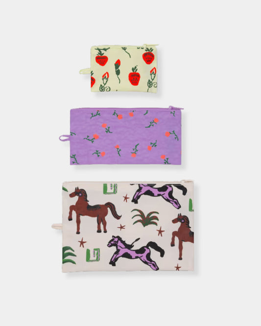 FLAT POUCH SET - PAINTED PRAIRIE