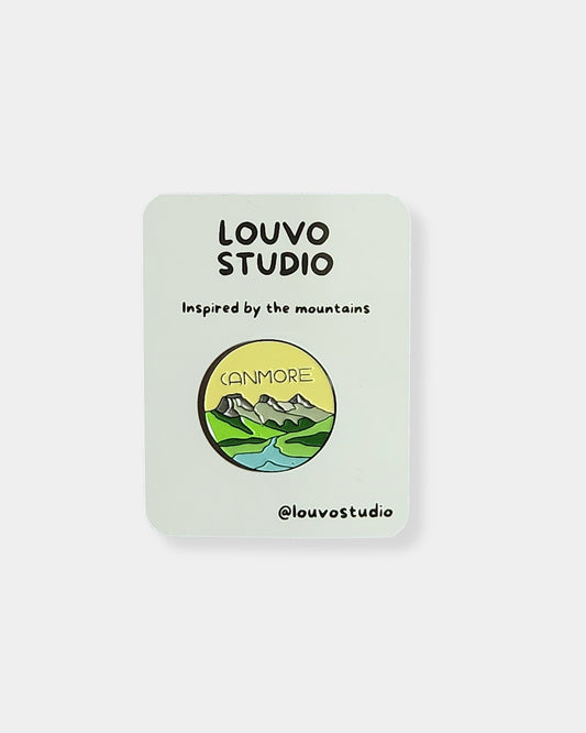 YELLOW CANMORE ENAMEL PIN