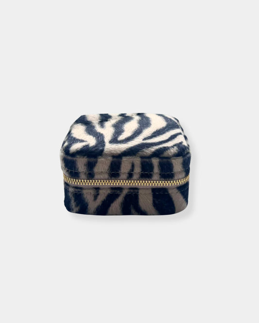ZEBRA TRAVEL JEWELRY CASE