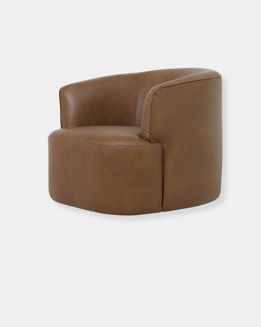 FIRESIDE SWIVEL CLUB CHAIR - ANTIQUE SIENNA | Stonewaters