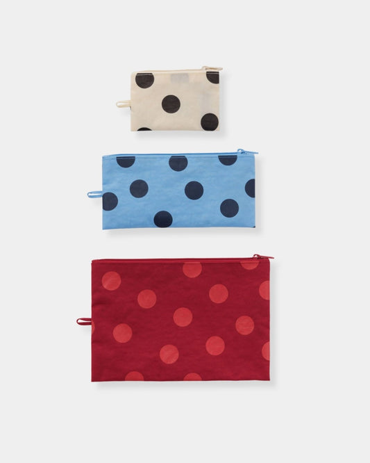 FLAT POUCH SET - POLKA DOT MIX - 142533