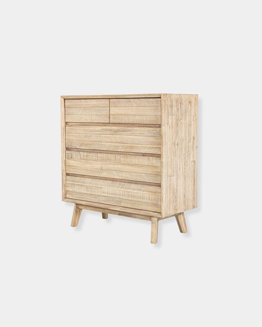 GIA 5-DRAWER CHEST - LIGHT DRIFTWOOD | Stonewaters