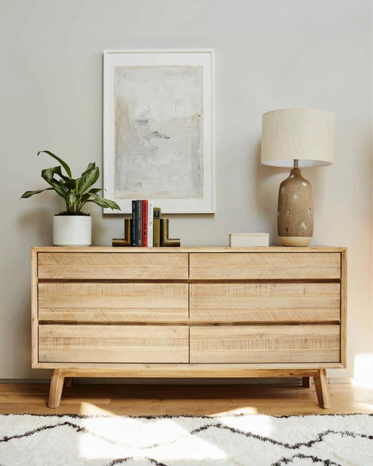 GIA 6-DRAWER DRESSER - LIGHT DRIFTWOOD | Stonewaters