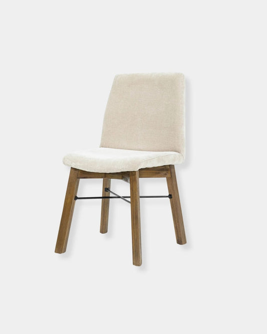 GIA DINING CHAIR SET OF 2 - SAND & WARM PECAN | Stonewaters