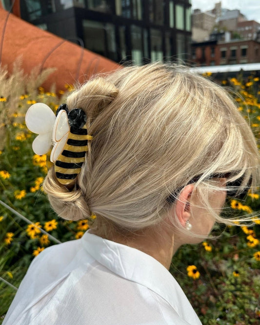 HAND-PAINTED BEE CLAW CLIP | Stonewaters