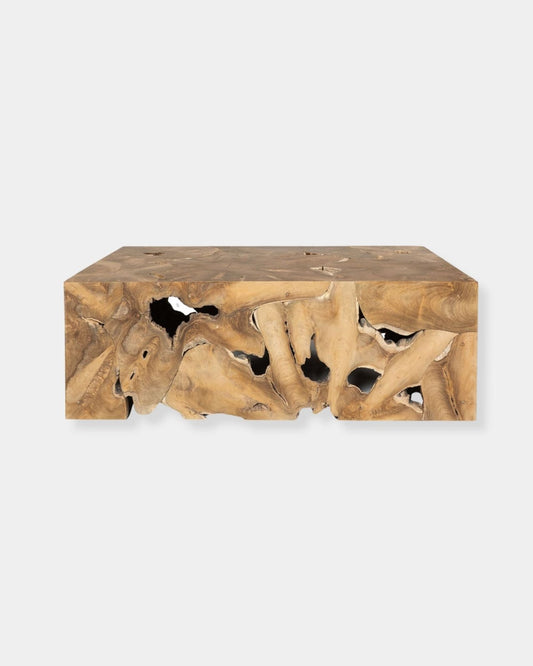 NATURA FLOW RECTANGULAR COFFEE TABLE - BLEACHED | Stonewaters