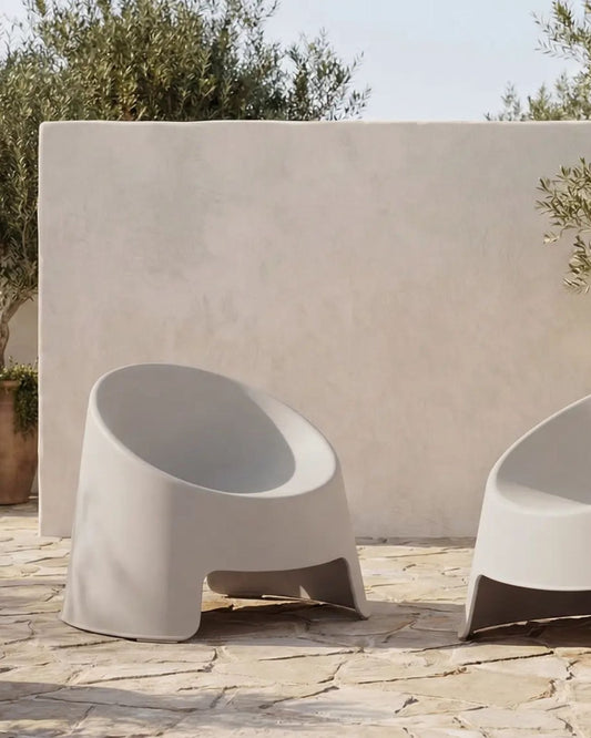 NOLLA OUTDOOR CHAIR SET OF 2 - LIGHT GREY | Stonewaters