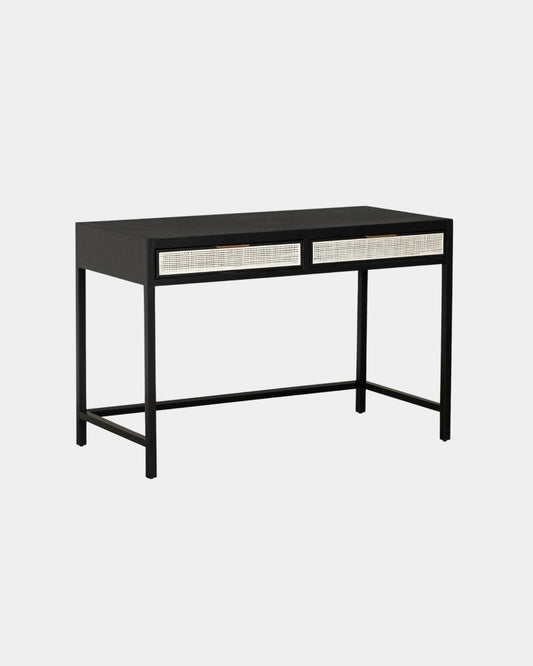 RATTAN DESK - EBONY | Stonewaters