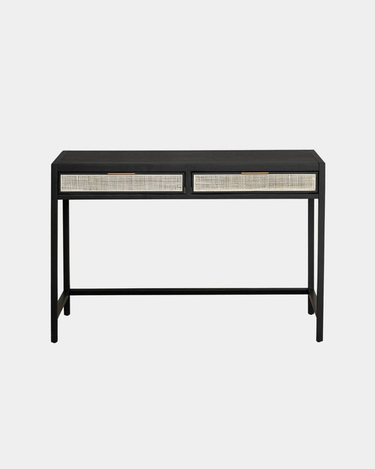 RATTAN DESK - EBONY | Stonewaters