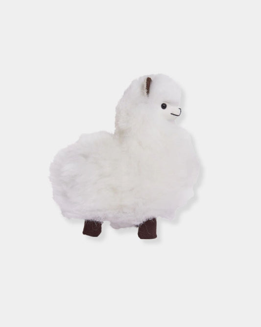 STANDING ALPACA WHITE - 3.75" | Stonewaters